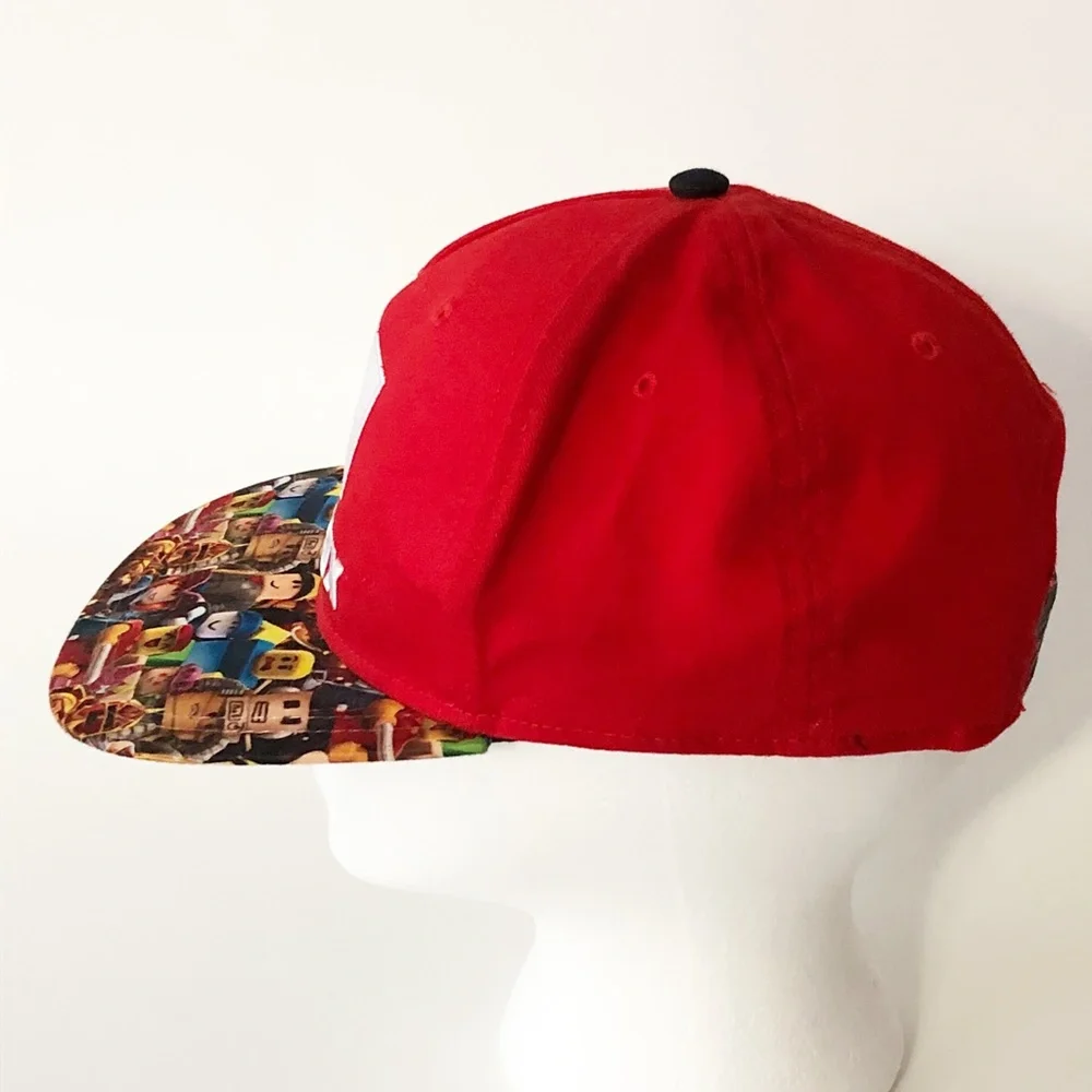 Roblox Snap Back Hat Cap Youth Size OSFM Printed All Over Graphics Bill Clean!